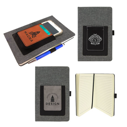 5 X 8 Personalized Journal with Phone Holder